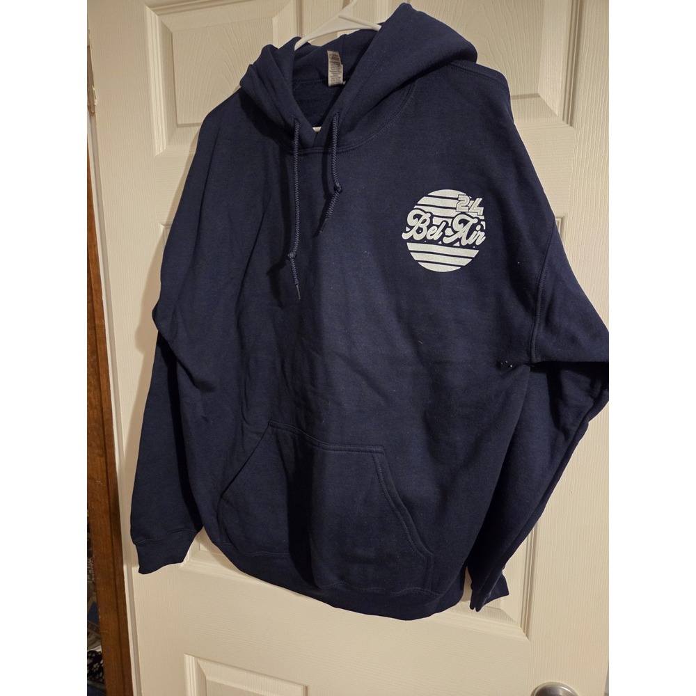 Gildan hoodie large Navy 24 Bel Air